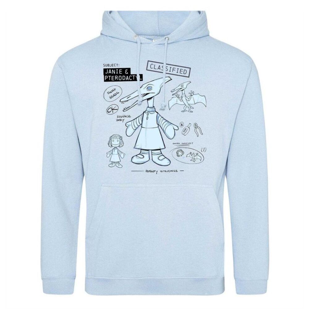 Disney Mens Pterodactyl Hoodie / Light Blue